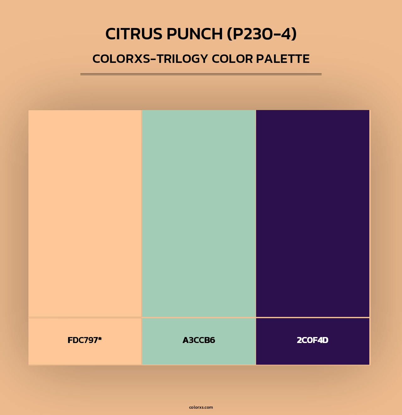 Citrus Punch (P230-4) - Colorxs Trilogy Palette