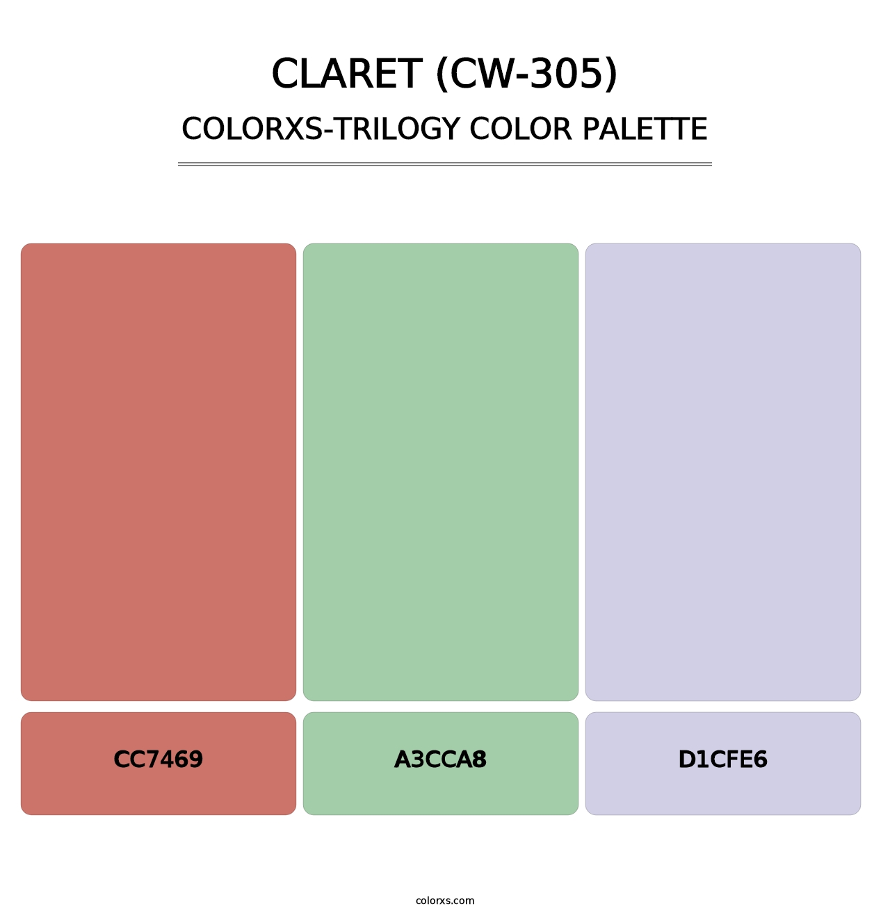 Claret (CW-305) - Colorxs Trilogy Palette