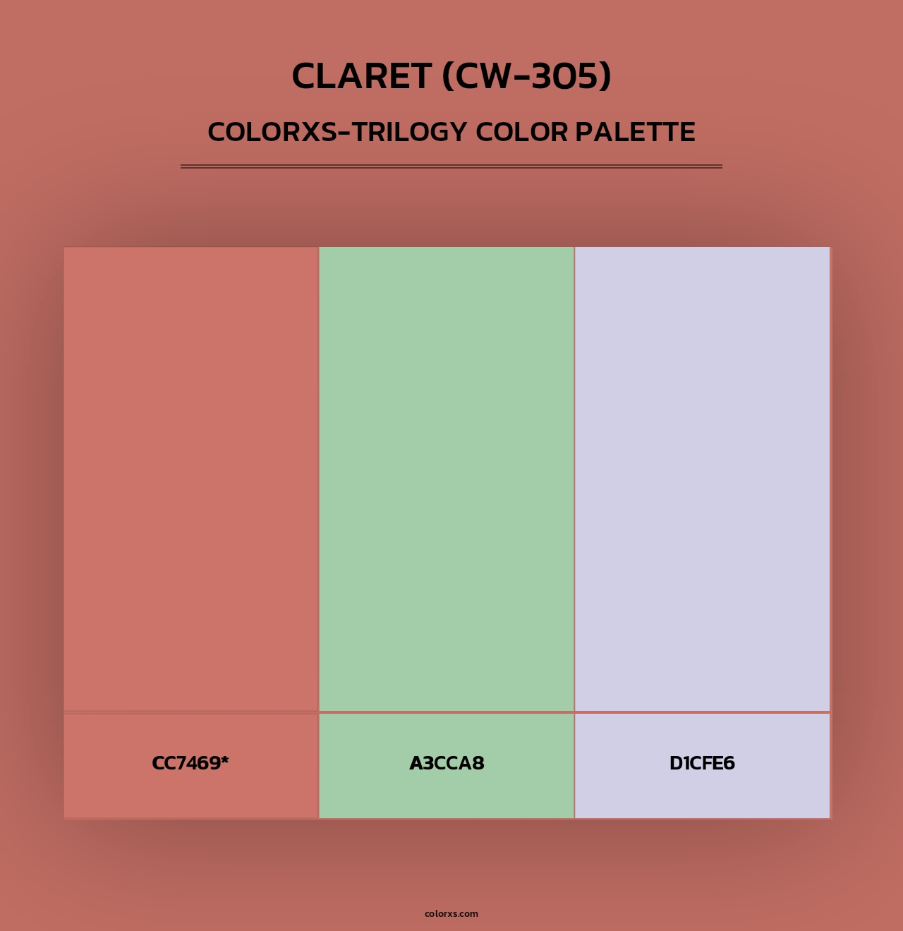 Claret (CW-305) - Colorxs Trilogy Palette