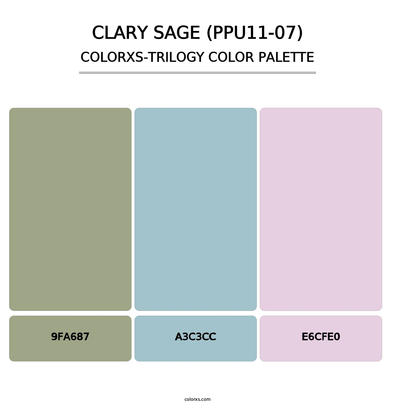 Clary Sage (PPU11-07) - Colorxs Trilogy Palette