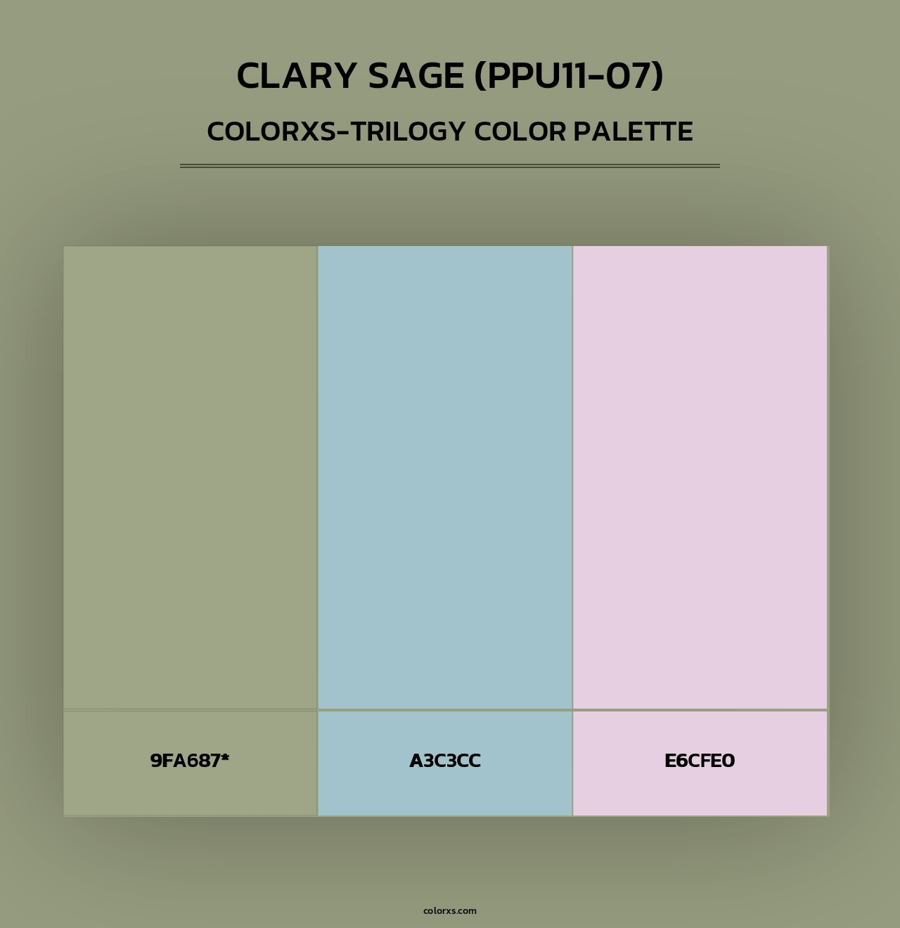 Clary Sage (PPU11-07) - Colorxs Trilogy Palette