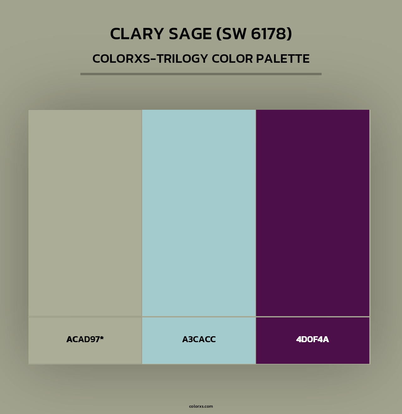 Clary Sage (SW 6178) - Colorxs Trilogy Palette