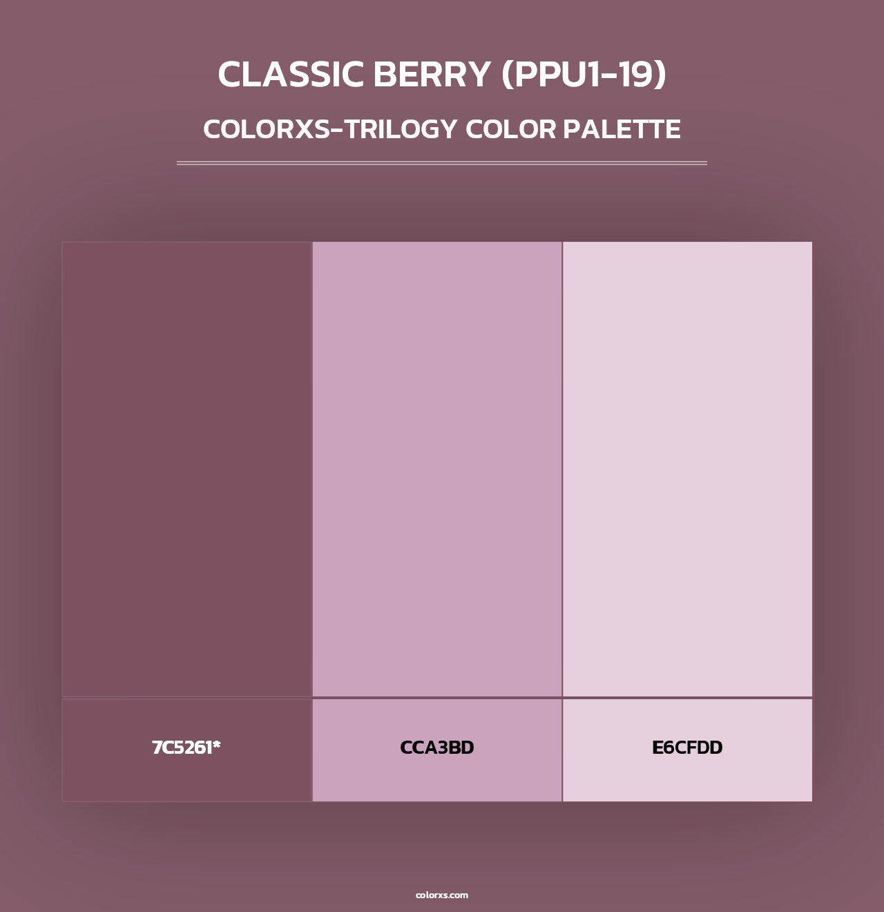 Classic Berry (PPU1-19) - Colorxs Trilogy Palette