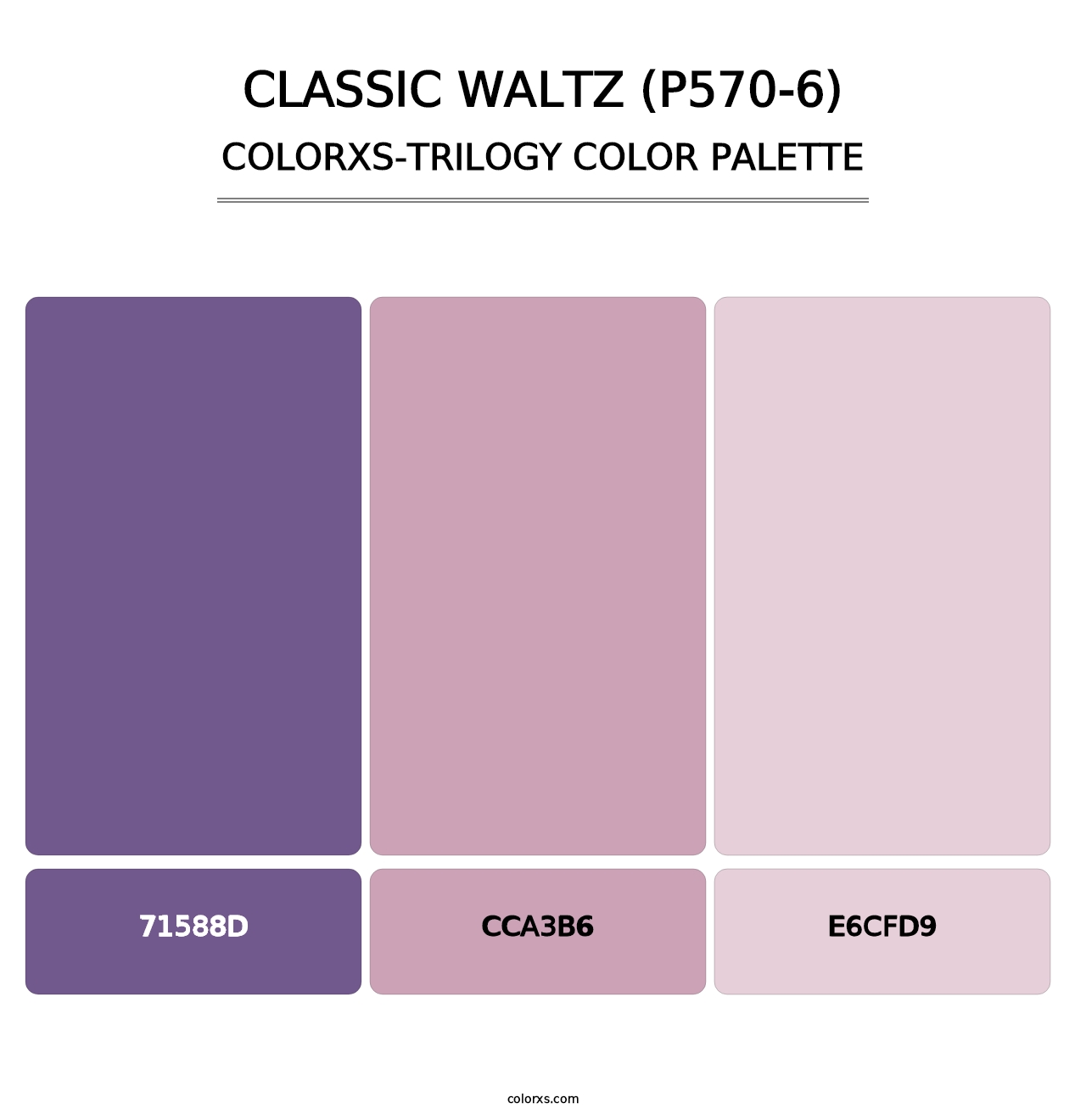 Classic Waltz (P570-6) - Colorxs Trilogy Palette