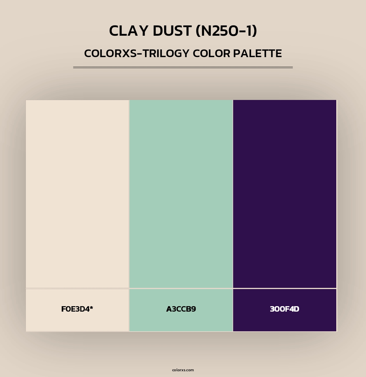 Clay Dust (N250-1) - Colorxs Trilogy Palette