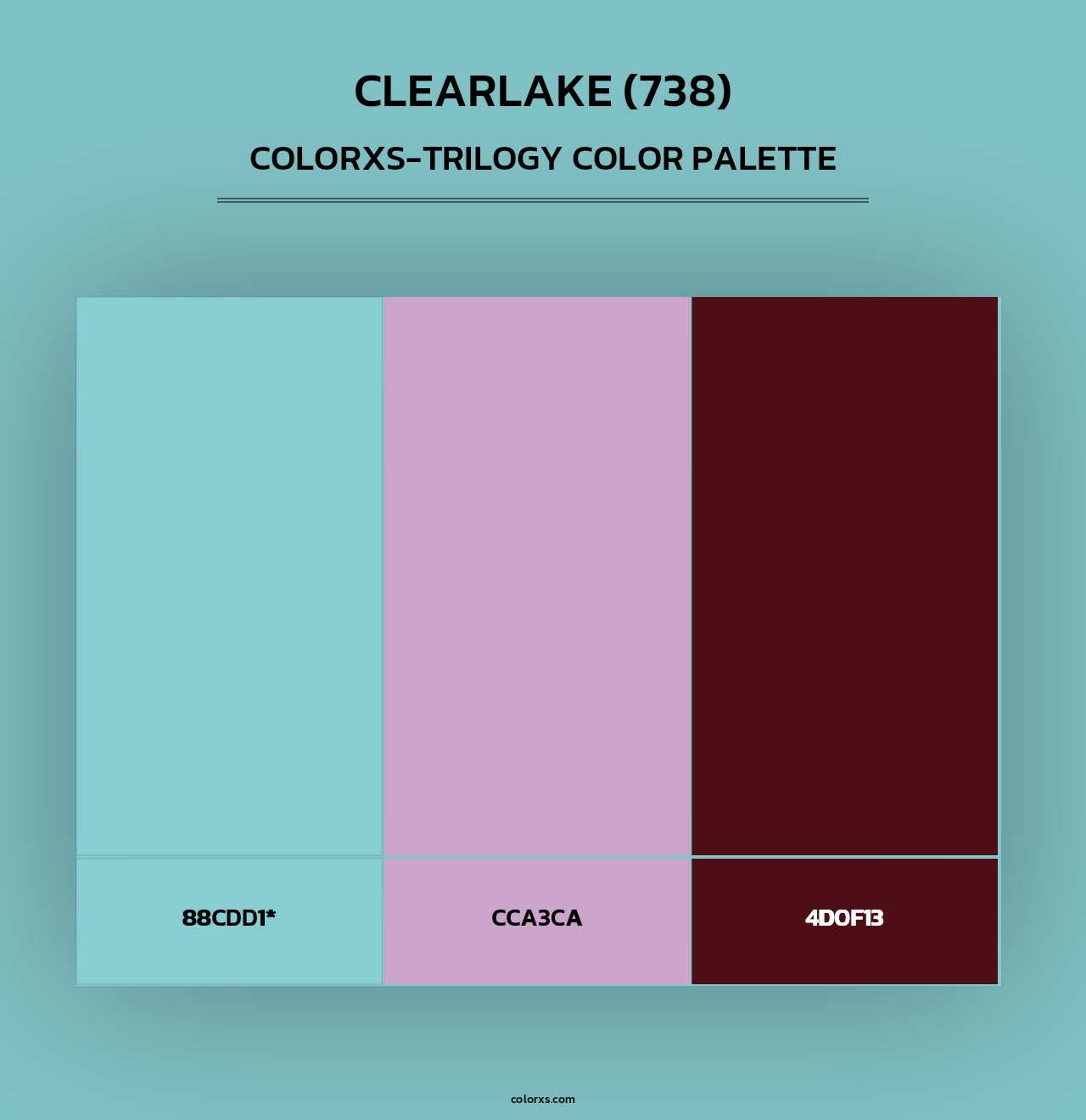 Clearlake (738) - Colorxs Trilogy Palette