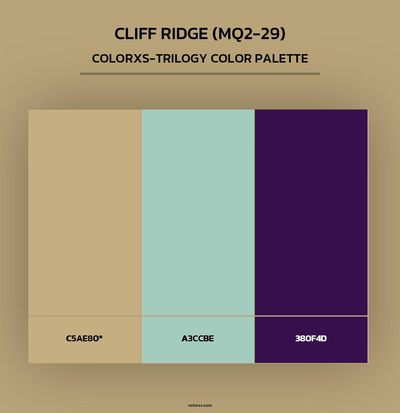 Cliff Ridge (MQ2-29) - Colorxs Trilogy Palette