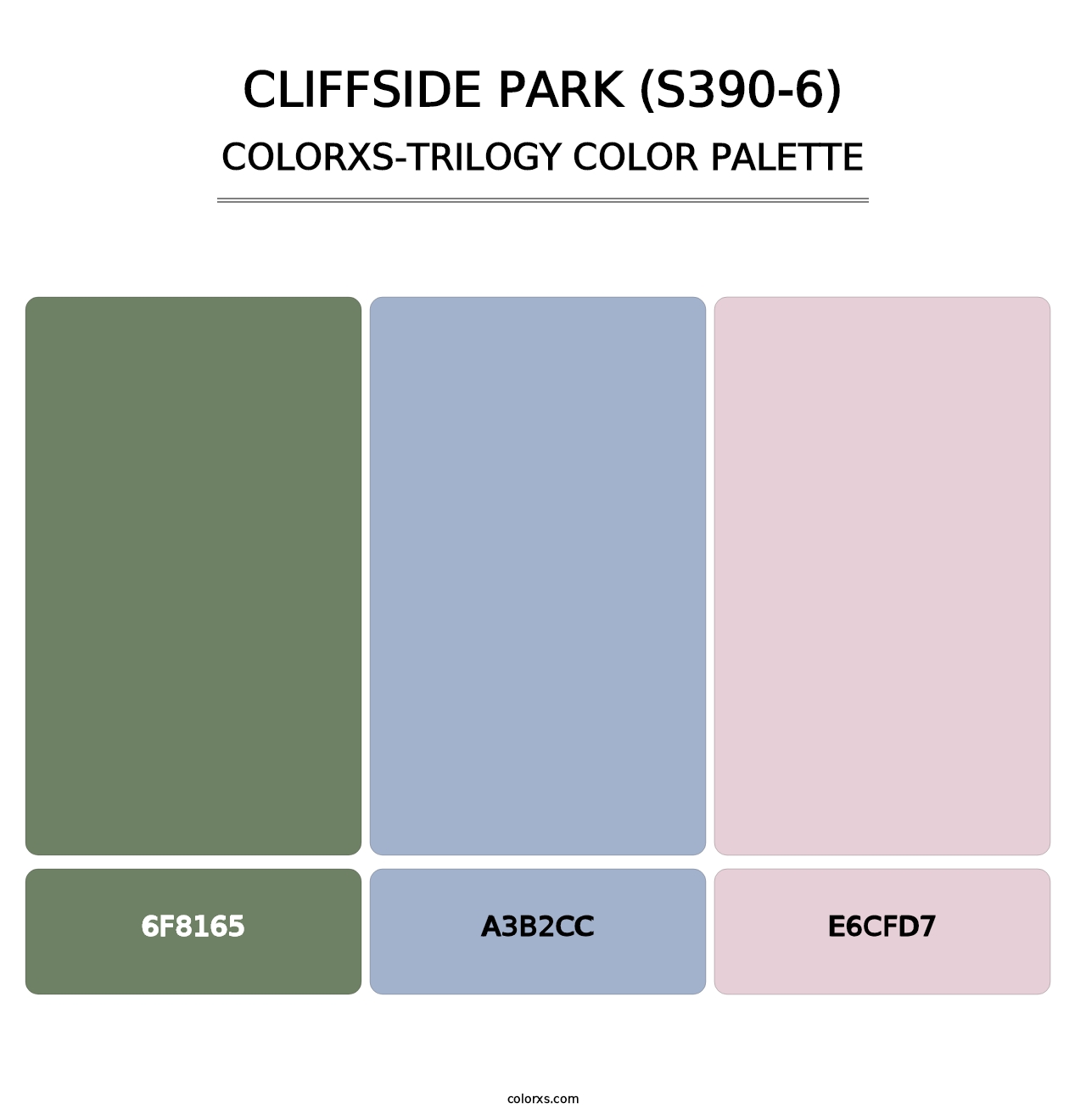 Cliffside Park (S390-6) - Colorxs Trilogy Palette