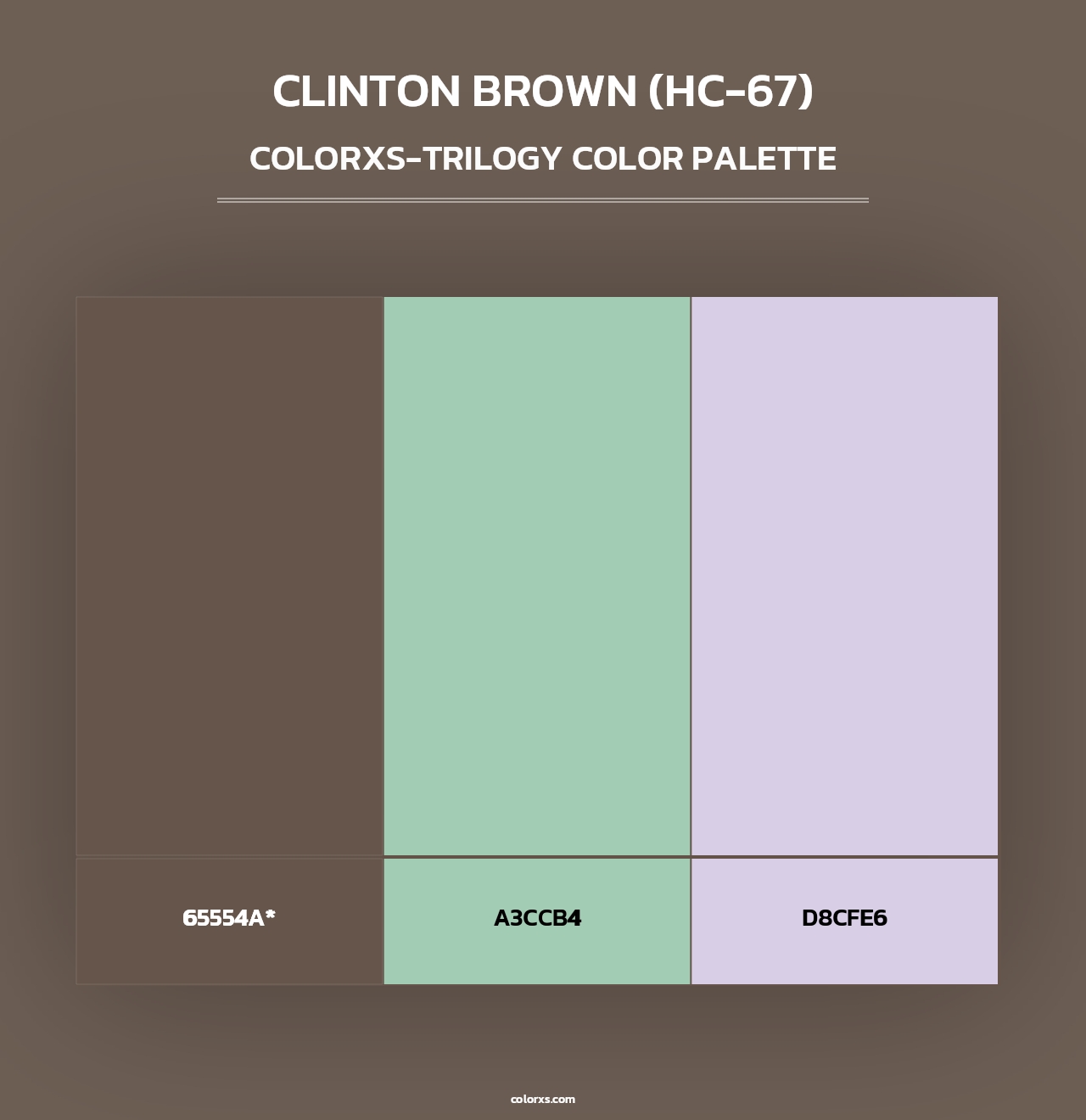 Clinton Brown (HC-67) - Colorxs Trilogy Palette
