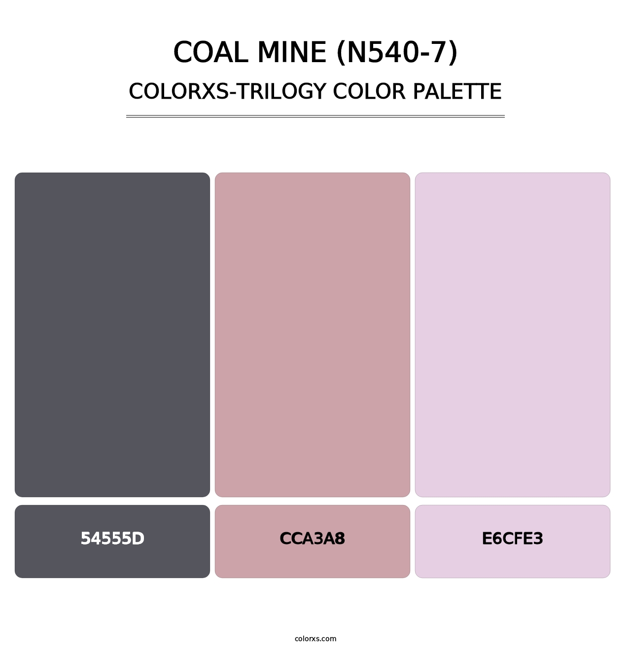 Coal Mine (N540-7) - Colorxs Trilogy Palette