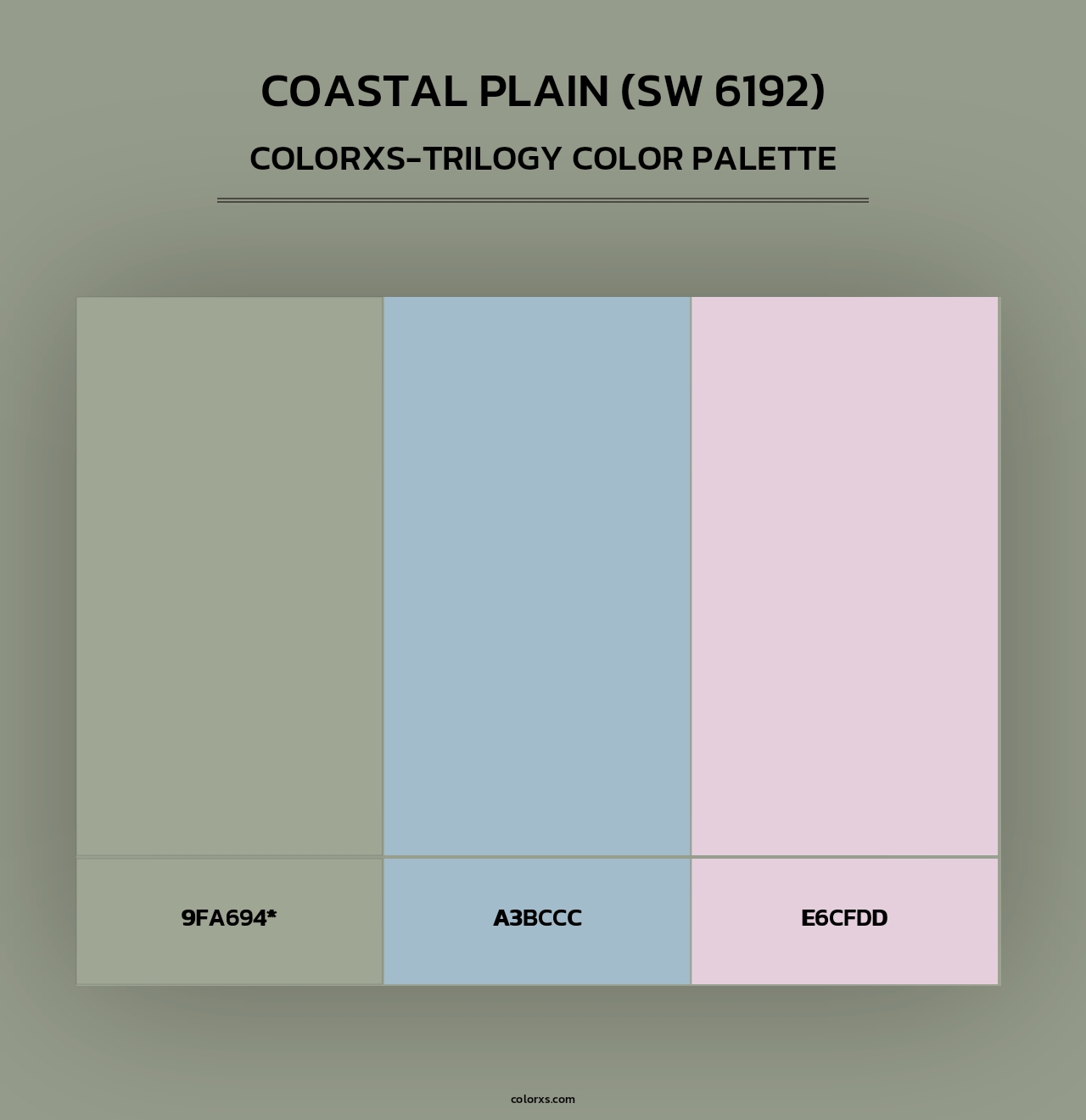 Coastal Plain (SW 6192) - Colorxs Trilogy Palette