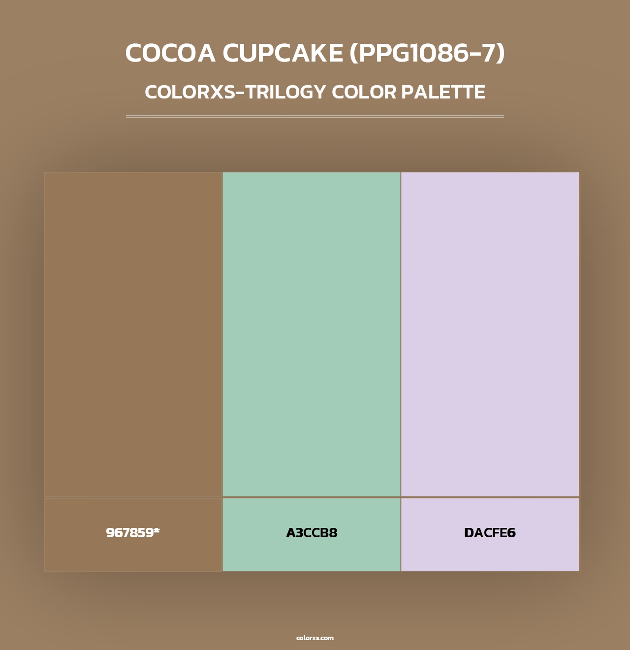 Cocoa Cupcake (PPG1086-7) - Colorxs Trilogy Palette