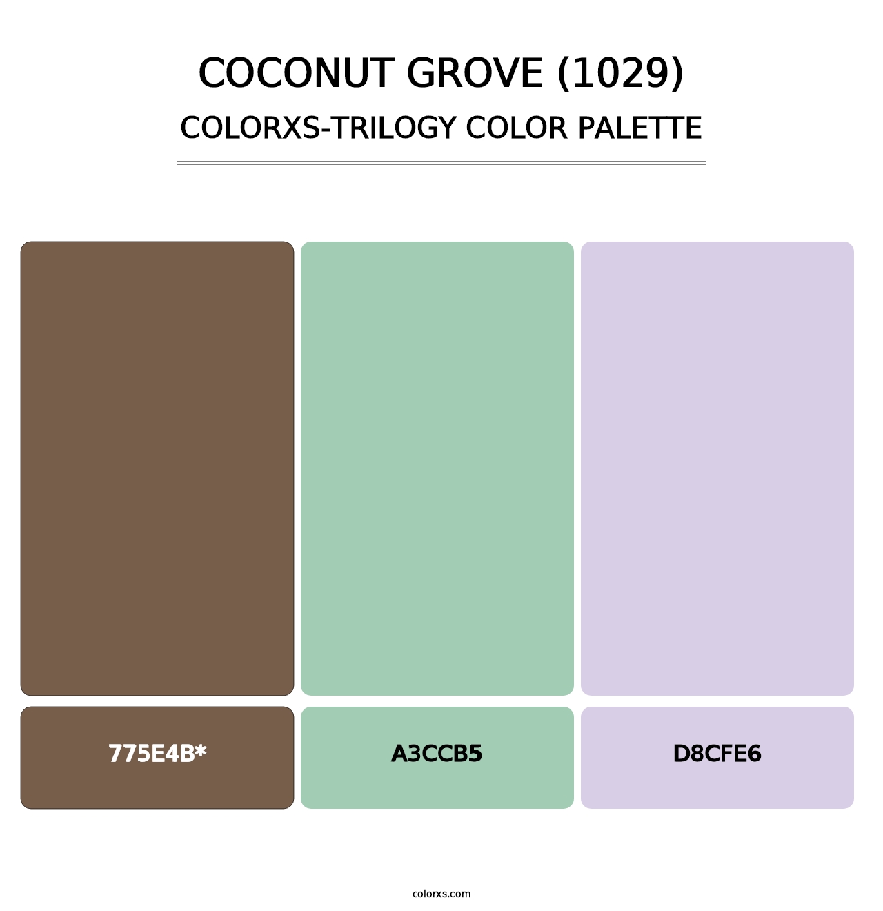 Coconut Grove (1029) - Colorxs Trilogy Palette