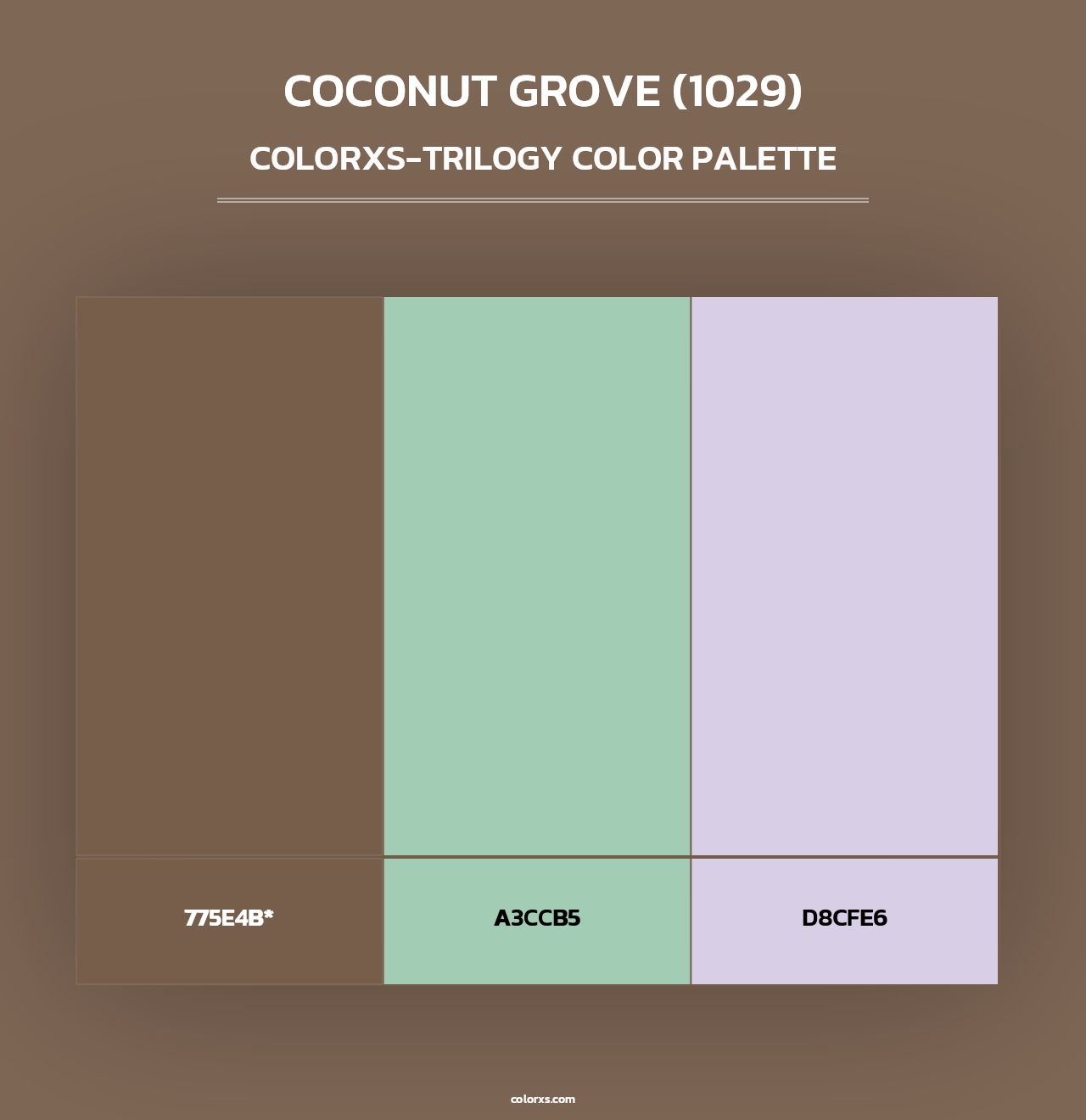 Coconut Grove (1029) - Colorxs Trilogy Palette