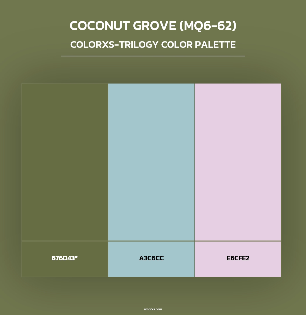 Coconut Grove (MQ6-62) - Colorxs Trilogy Palette