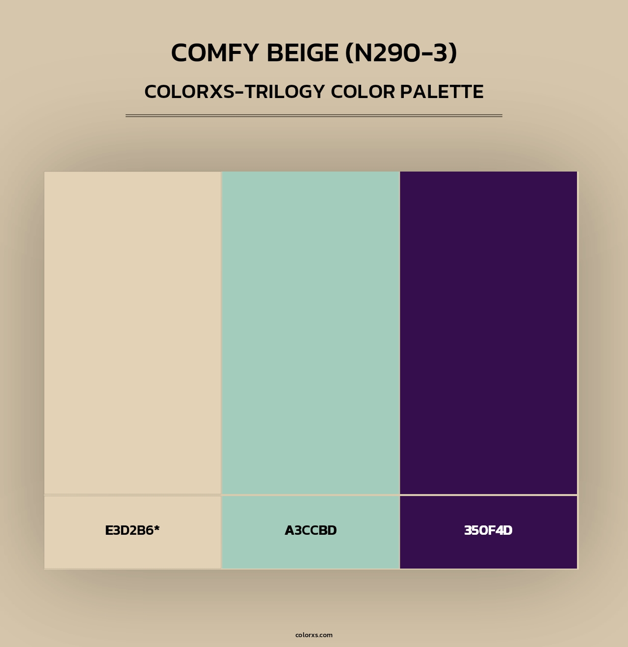 Comfy Beige (N290-3) - Colorxs Trilogy Palette