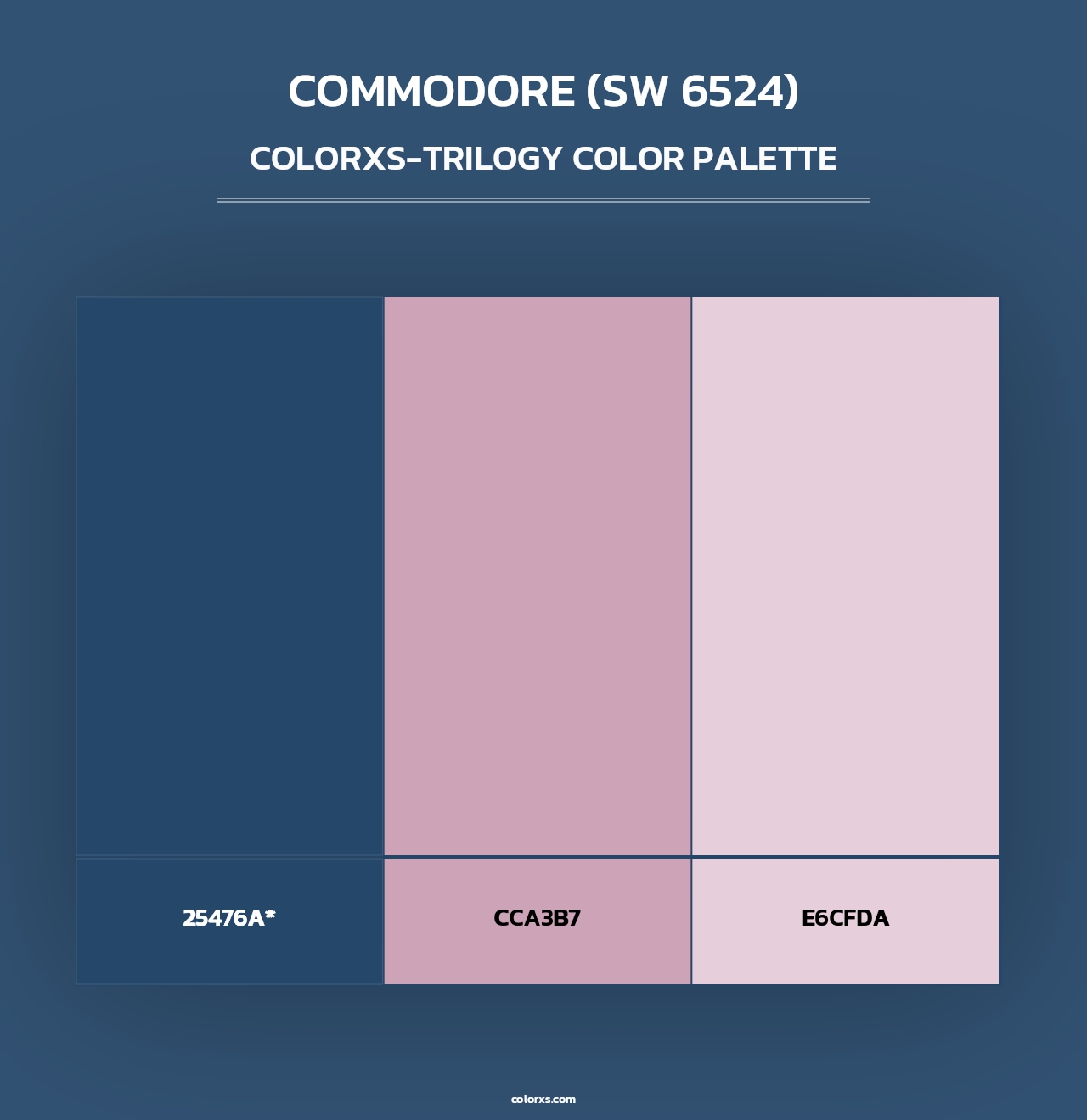 Commodore (SW 6524) - Colorxs Trilogy Palette