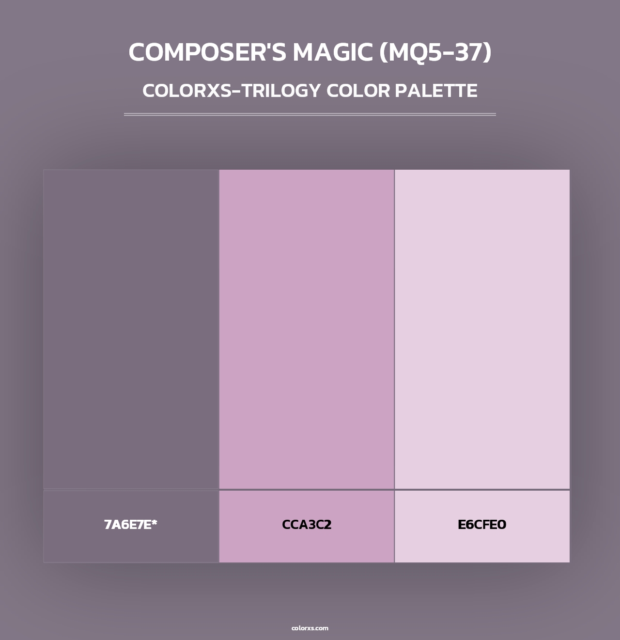 Composer'S Magic (MQ5-37) - Colorxs Trilogy Palette