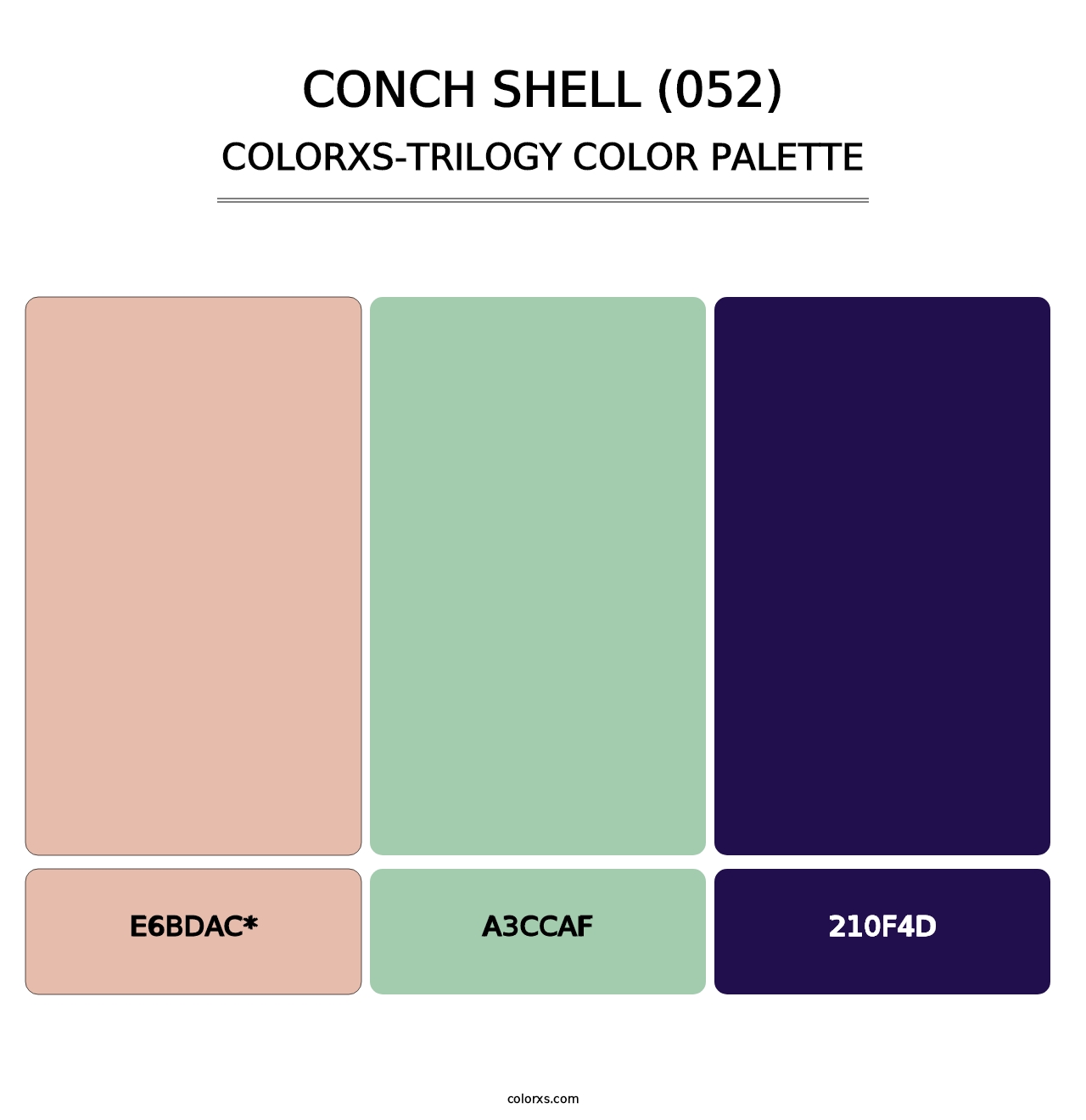 Conch Shell (052) - Colorxs Trilogy Palette