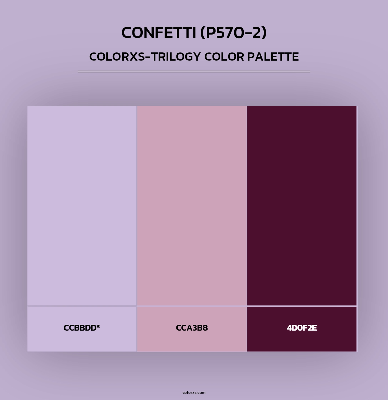 Confetti (P570-2) - Colorxs Trilogy Palette