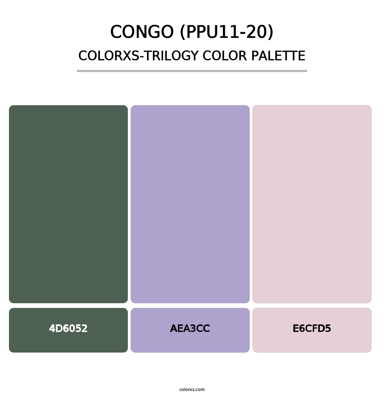 Congo (PPU11-20) - Colorxs Trilogy Palette
