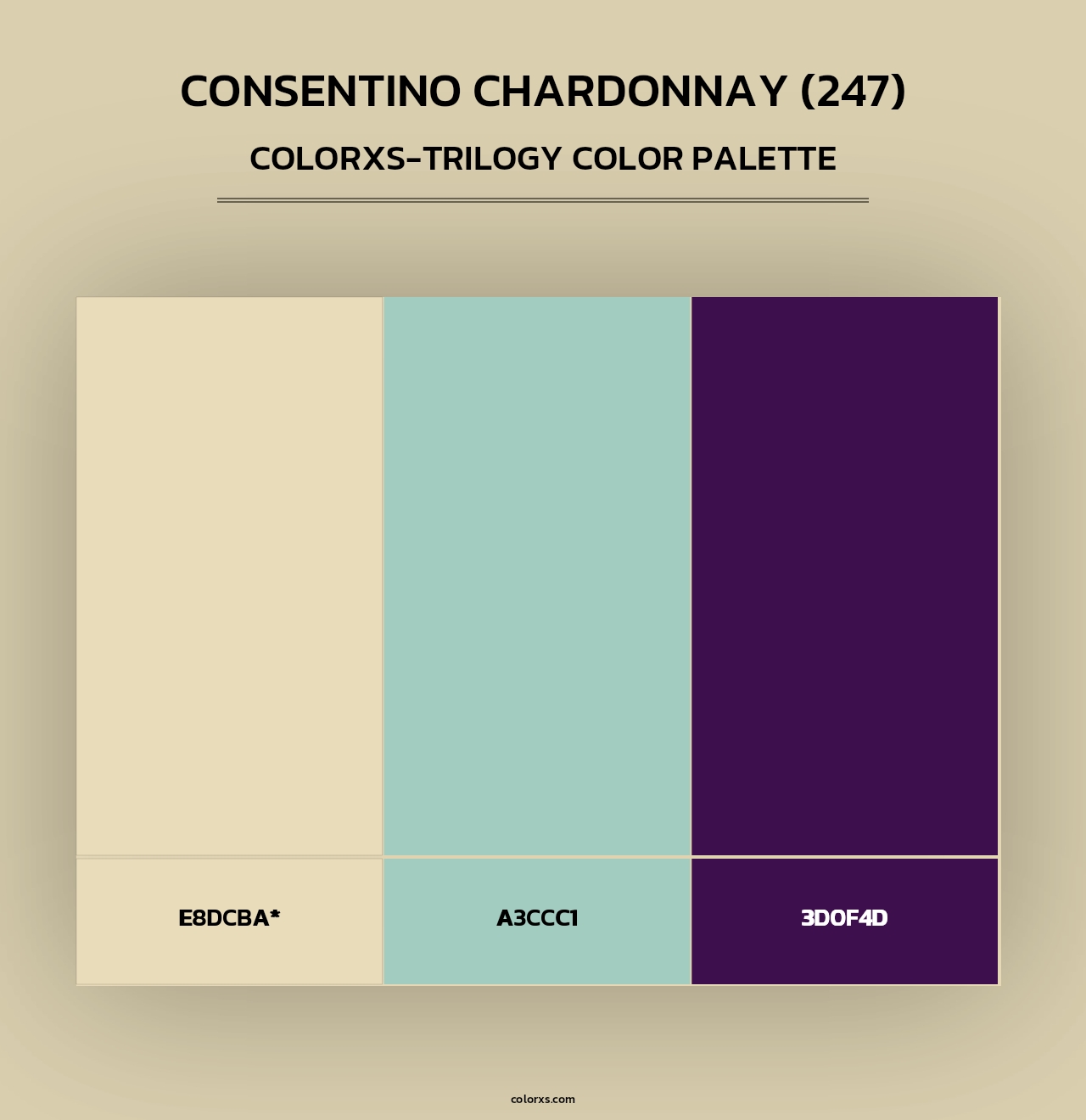 Consentino Chardonnay (247) - Colorxs Trilogy Palette