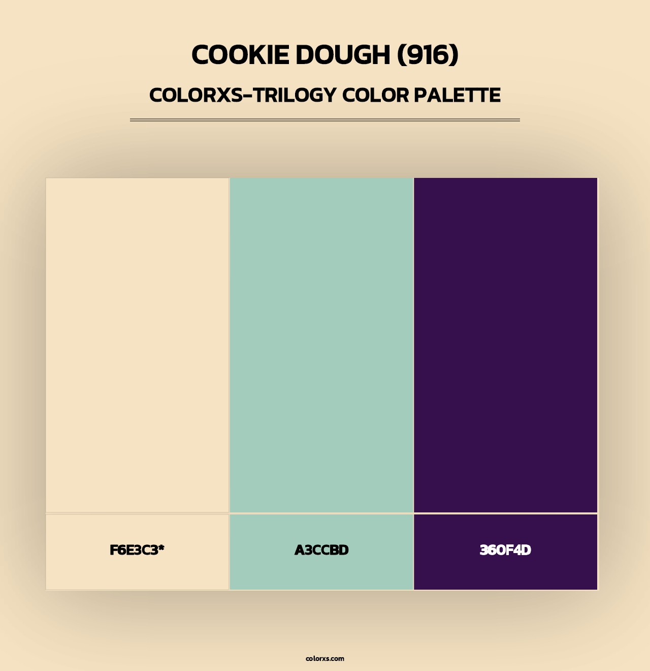 Cookie Dough (916) - Colorxs Trilogy Palette