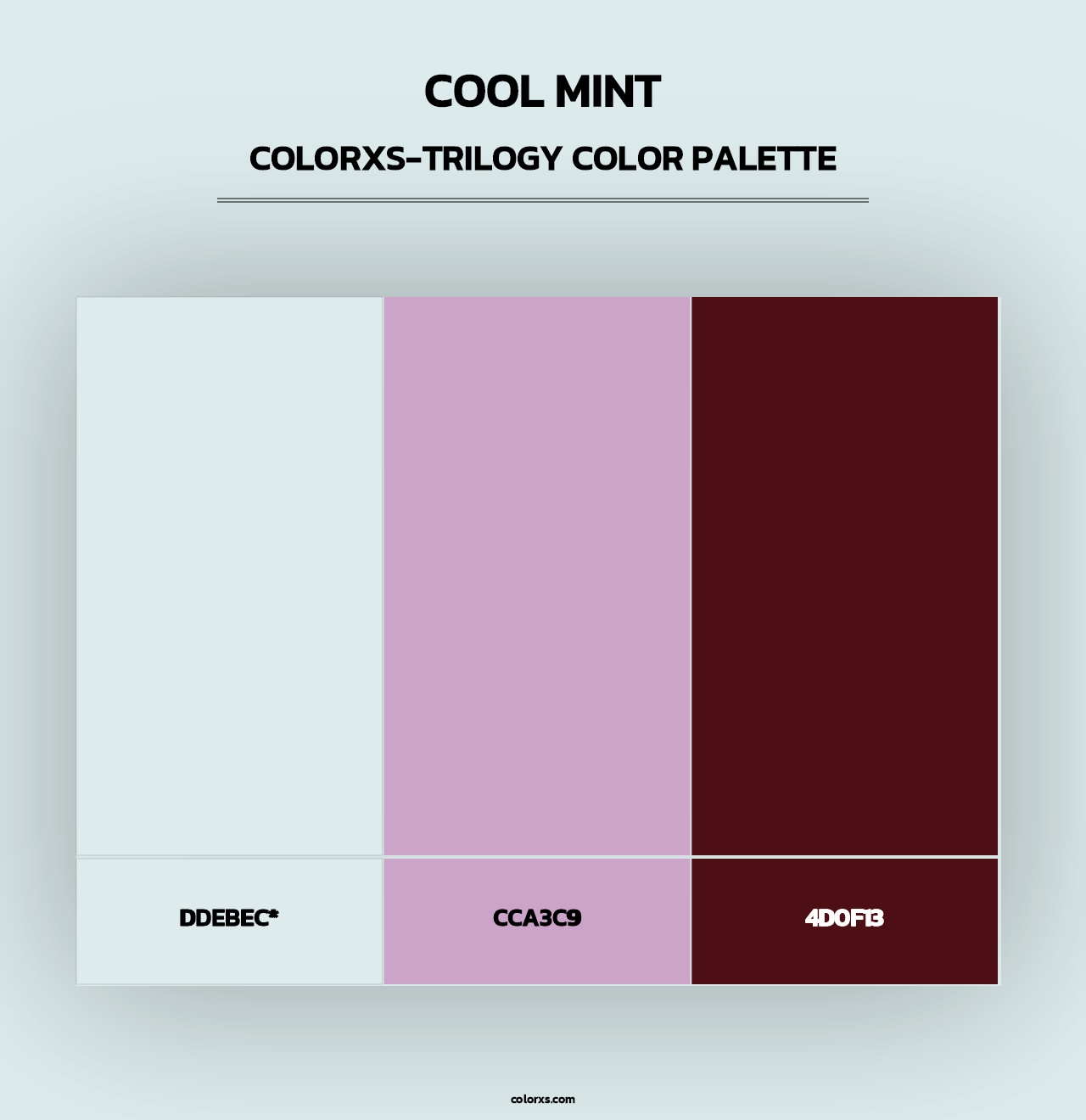 Cool Mint - Colorxs Trilogy Palette
