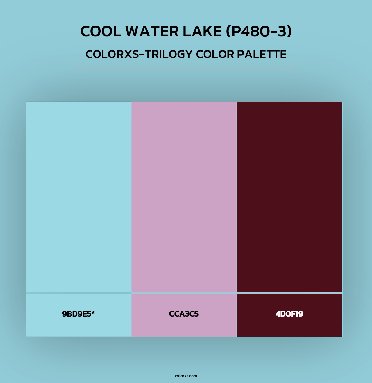 Cool Water Lake (P480-3) - Colorxs Trilogy Palette
