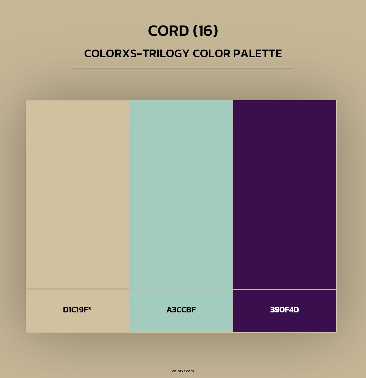 Cord (16) - Colorxs Trilogy Palette