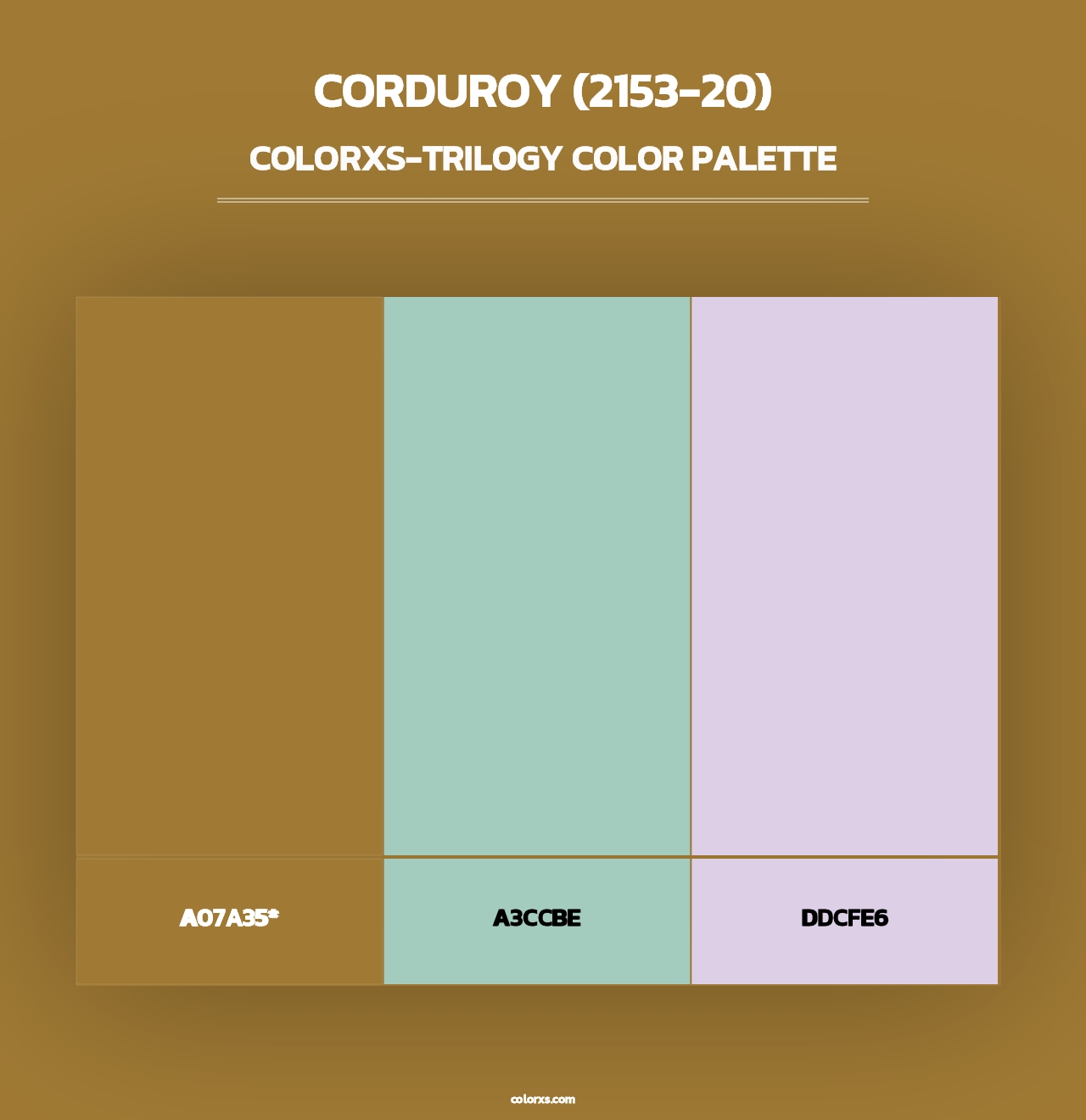 Corduroy (2153-20) - Colorxs Trilogy Palette