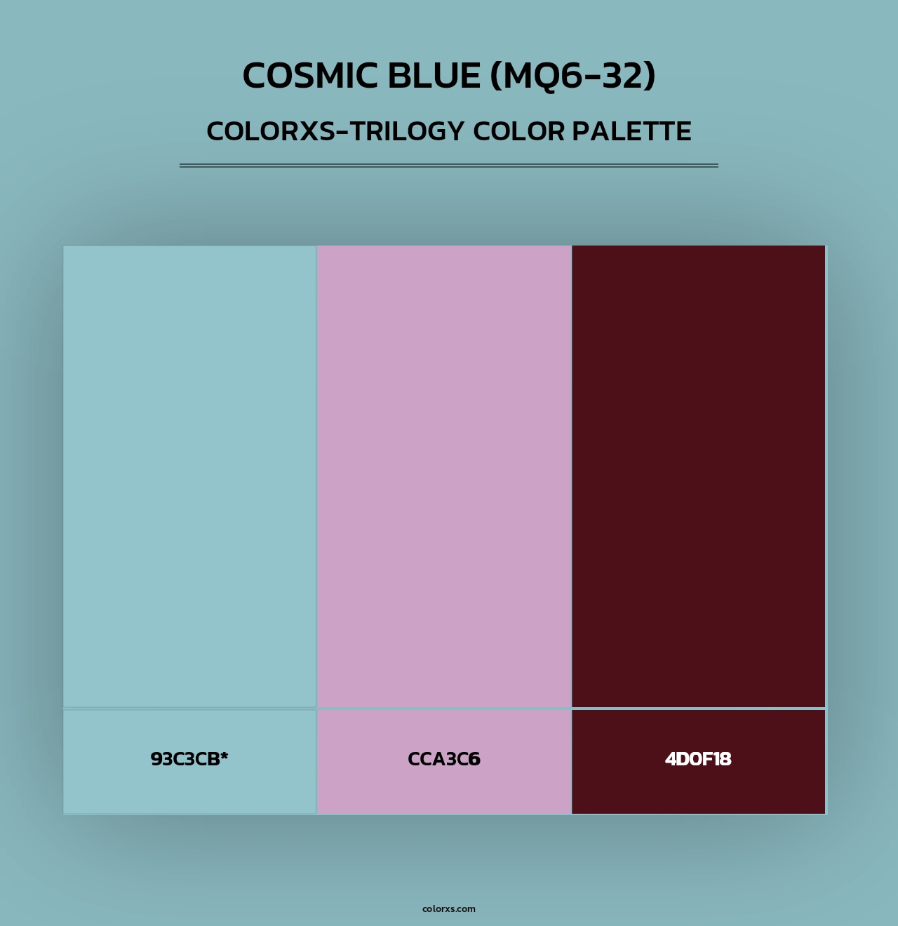 Cosmic Blue (MQ6-32) - Colorxs Trilogy Palette