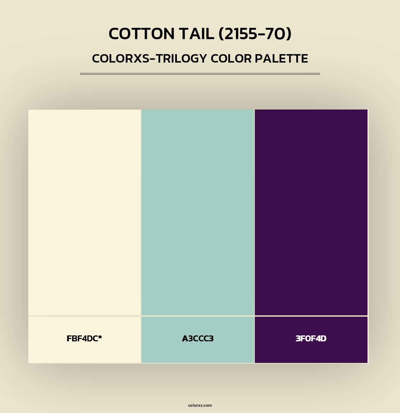 Cotton Tail (2155-70) - Colorxs Trilogy Palette