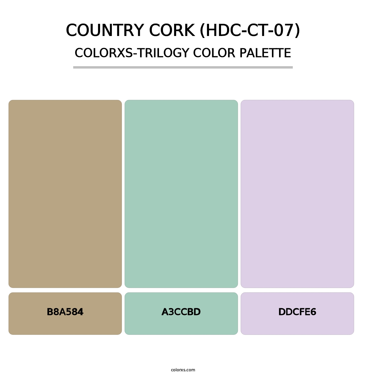Country Cork (HDC-CT-07) - Colorxs Trilogy Palette