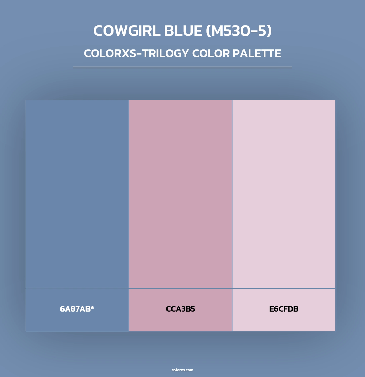 Cowgirl Blue (M530-5) - Colorxs Trilogy Palette