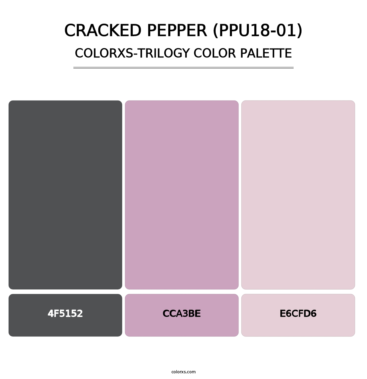 Cracked Pepper (PPU18-01) - Colorxs Trilogy Palette