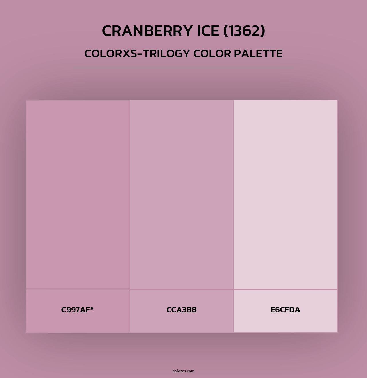 Cranberry Ice (1362) - Colorxs Trilogy Palette
