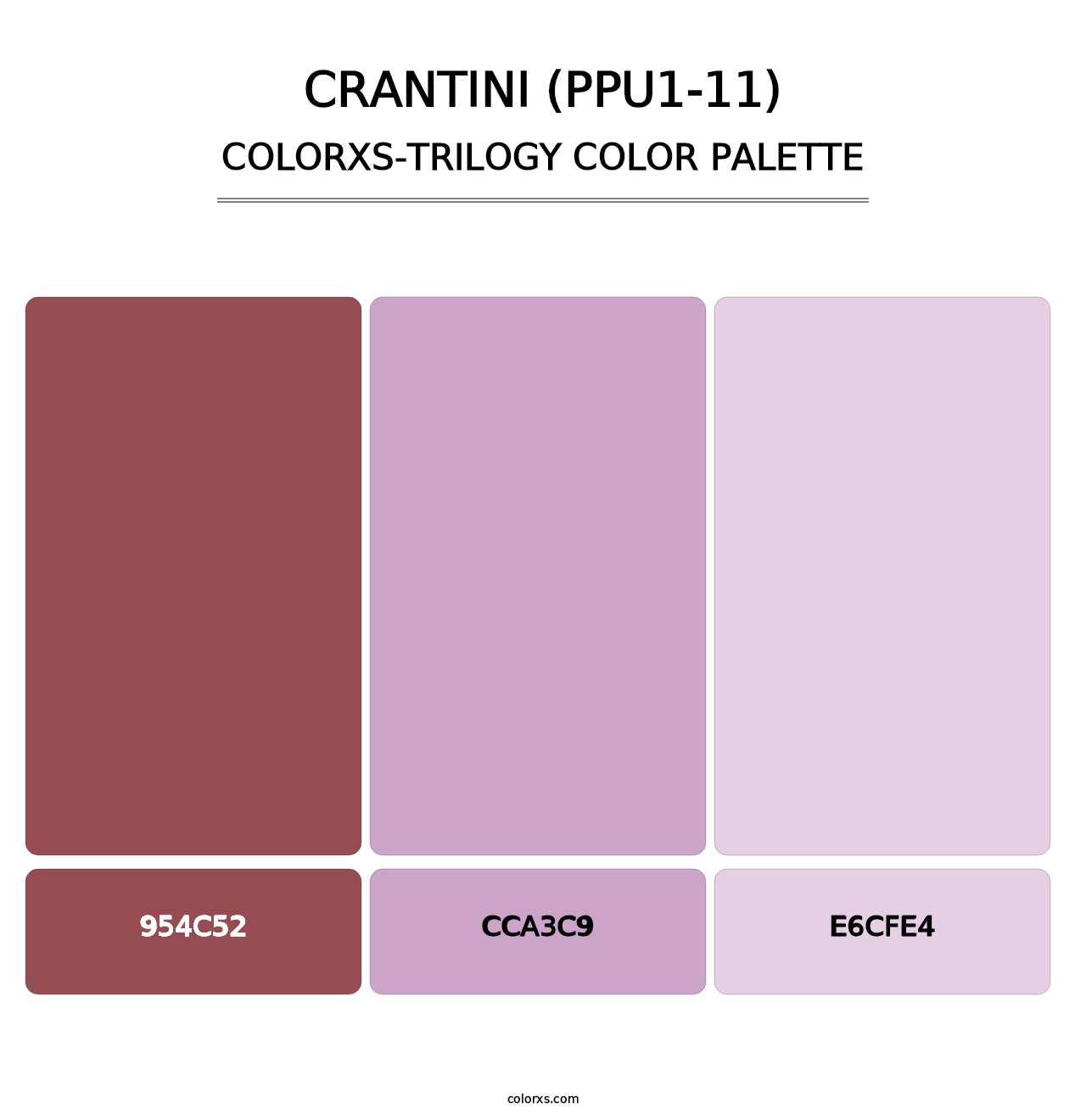 Crantini (PPU1-11) - Colorxs Trilogy Palette