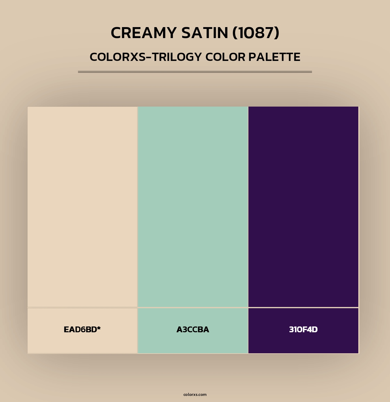 Creamy Satin (1087) - Colorxs Trilogy Palette