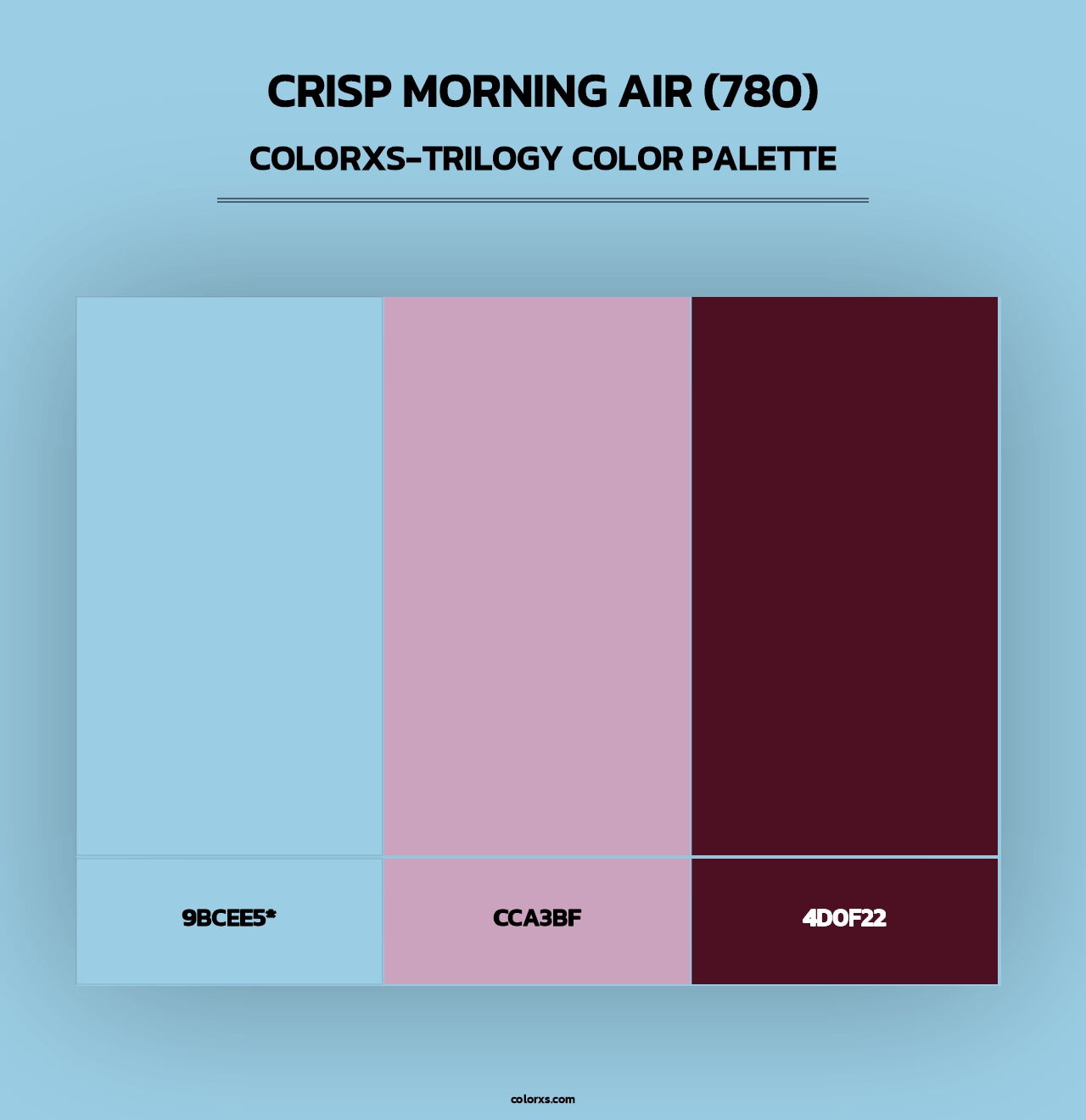 Crisp Morning Air (780) - Colorxs Trilogy Palette