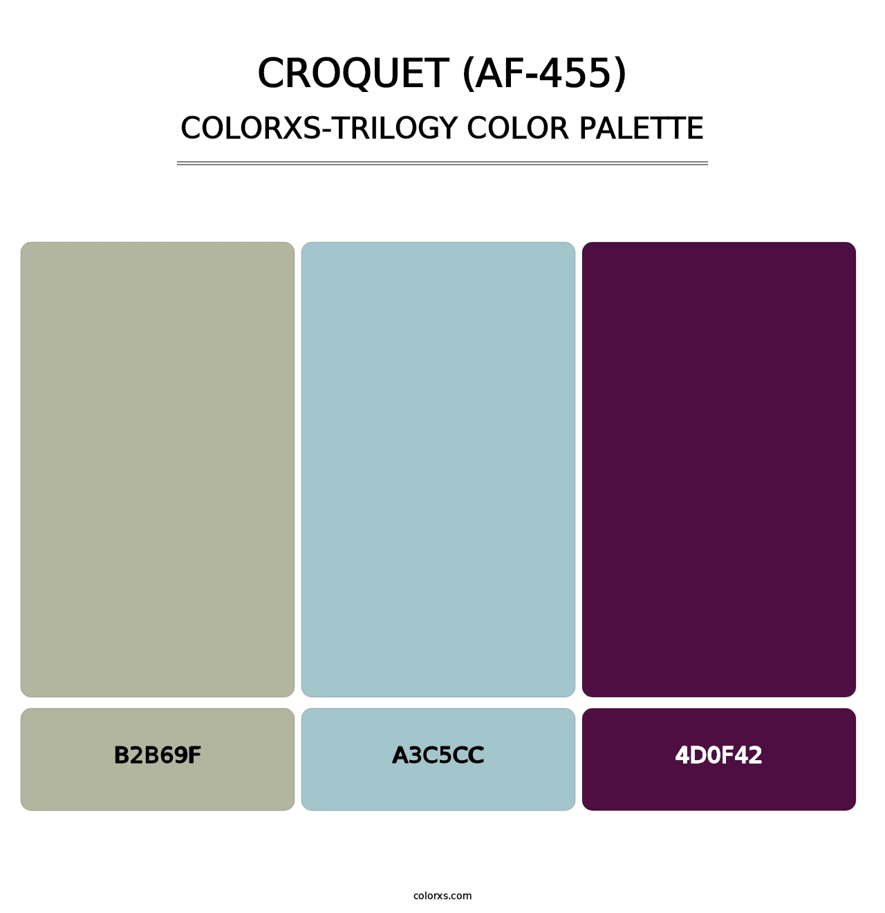 Croquet (AF-455) - Colorxs Trilogy Palette