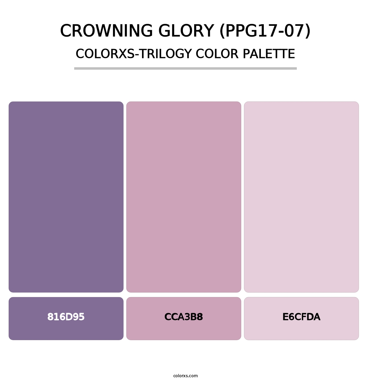 Crowning Glory (PPG17-07) - Colorxs Trilogy Palette