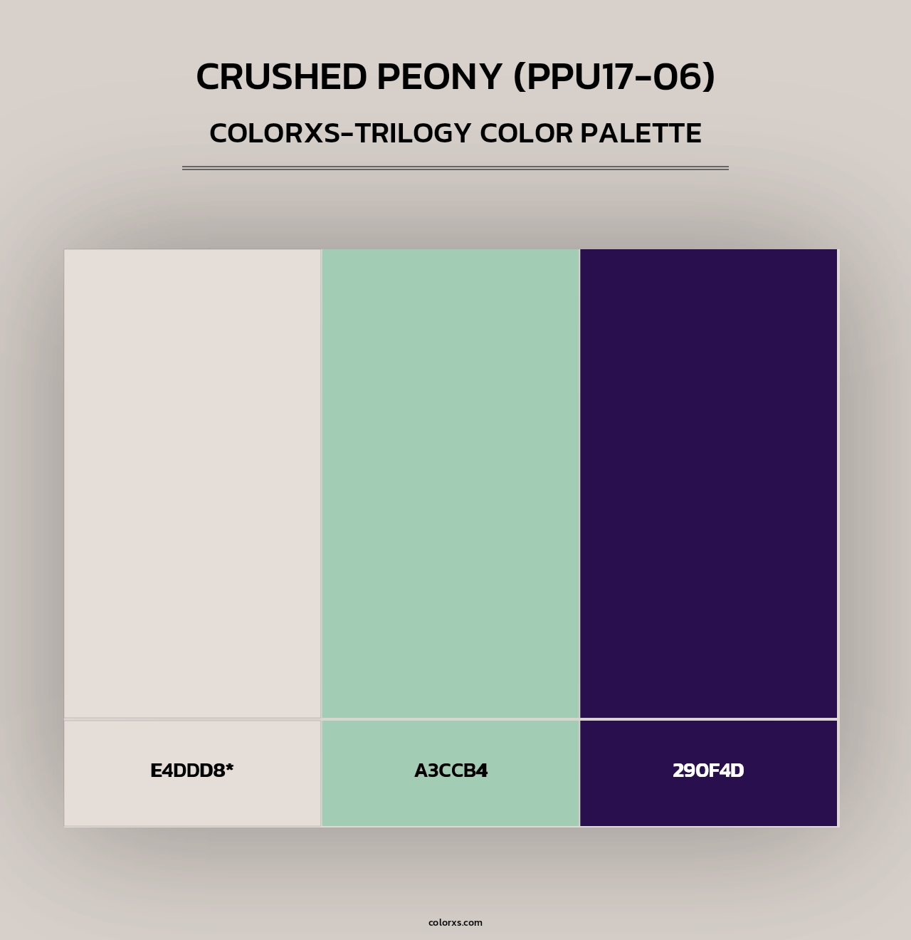 Crushed Peony (PPU17-06) - Colorxs Trilogy Palette