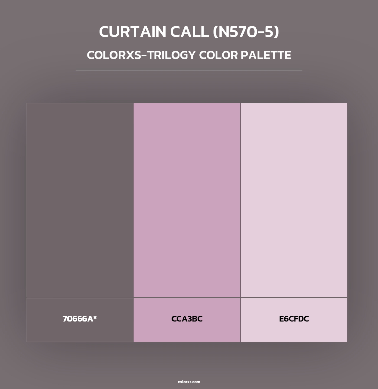 Curtain Call (N570-5) - Colorxs Trilogy Palette