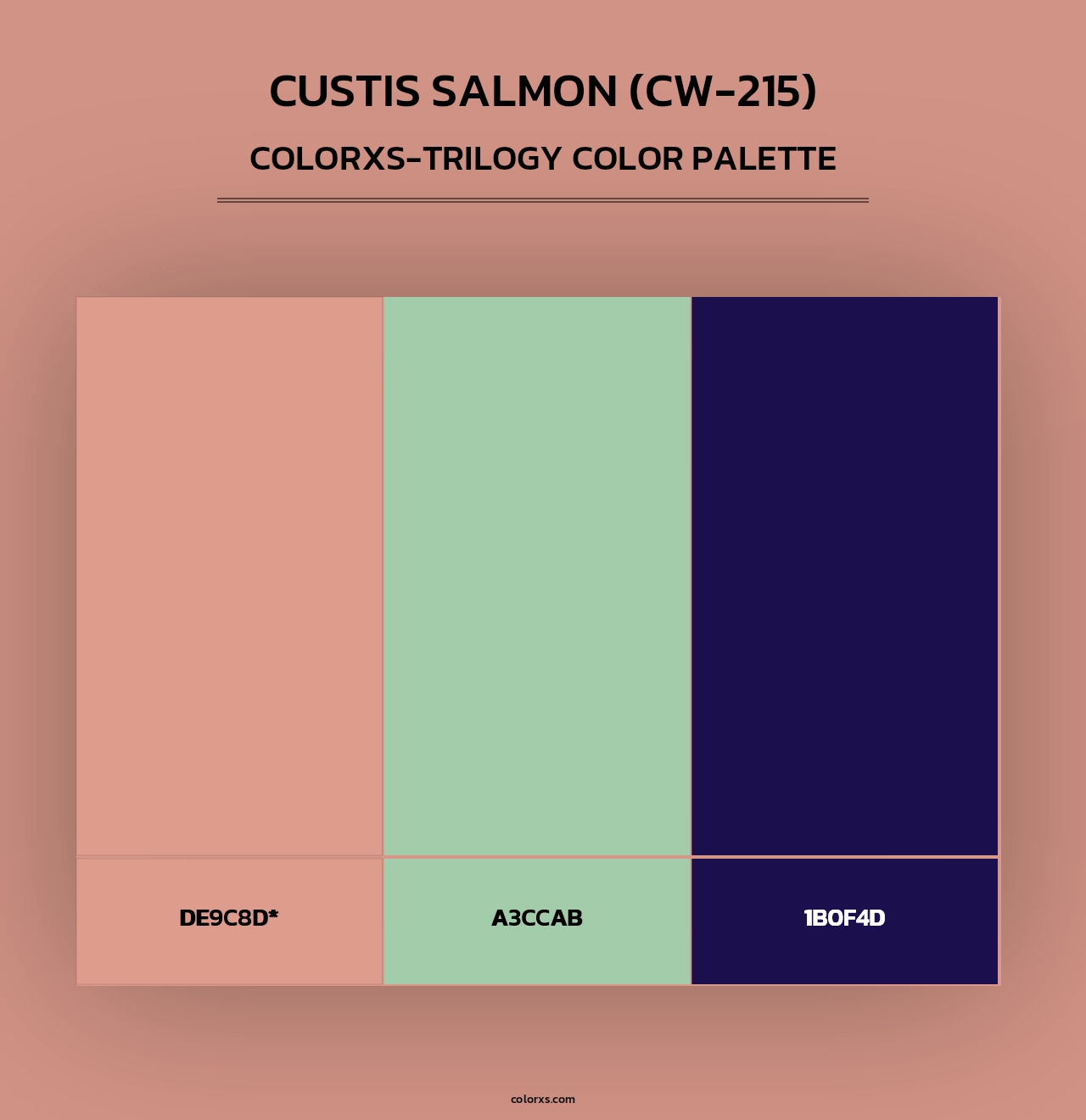 Custis Salmon (CW-215) - Colorxs Trilogy Palette