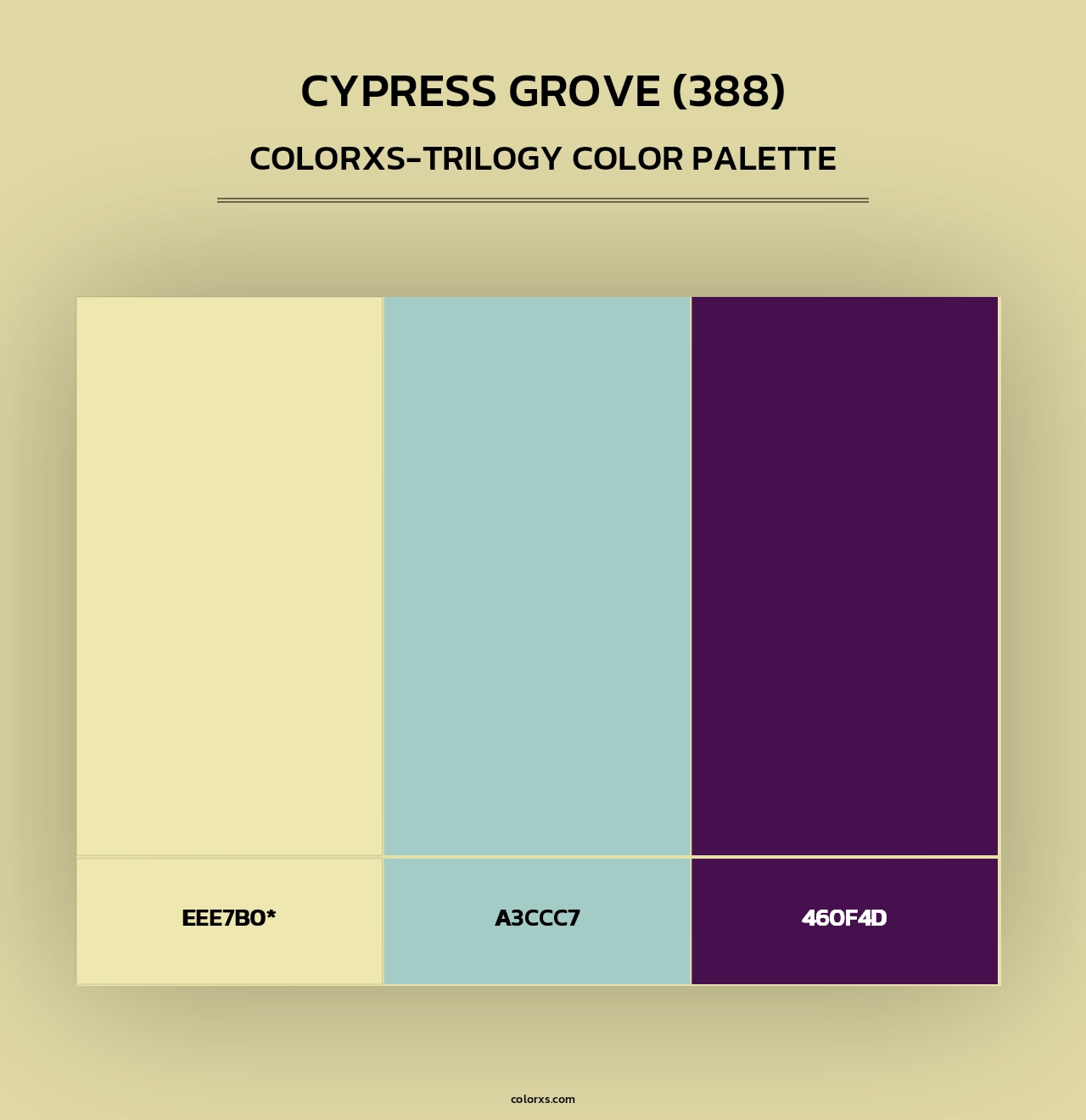 Cypress Grove (388) - Colorxs Trilogy Palette