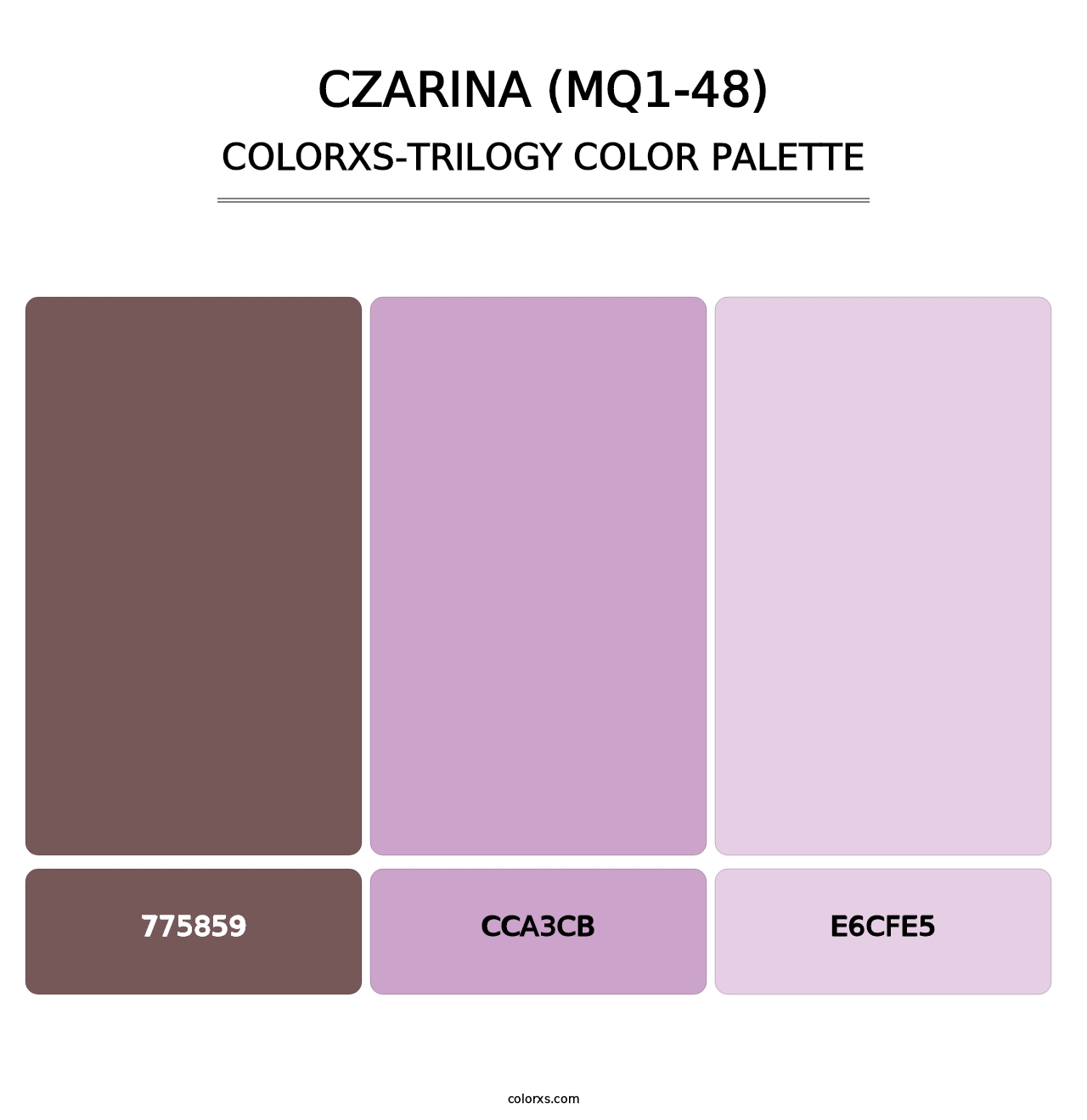 Czarina (MQ1-48) - Colorxs Trilogy Palette