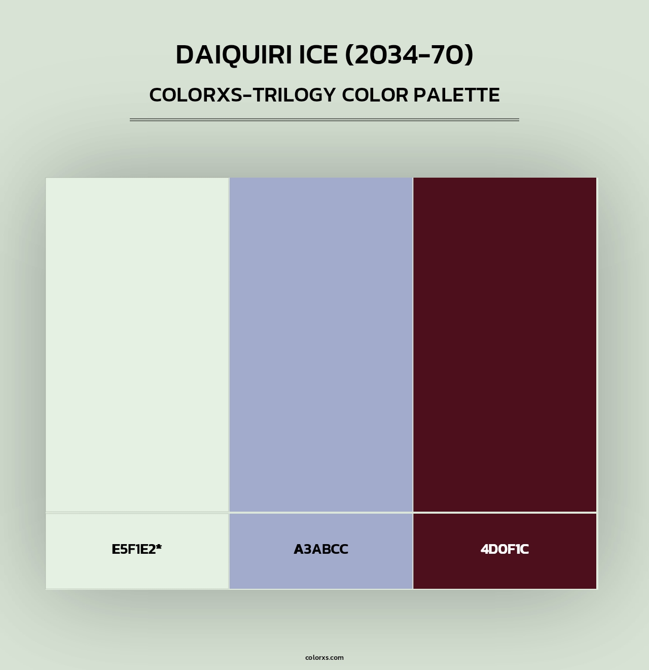 Daiquiri Ice (2034-70) - Colorxs Trilogy Palette