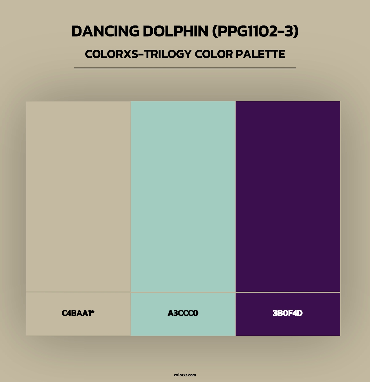 Dancing Dolphin (PPG1102-3) - Colorxs Trilogy Palette