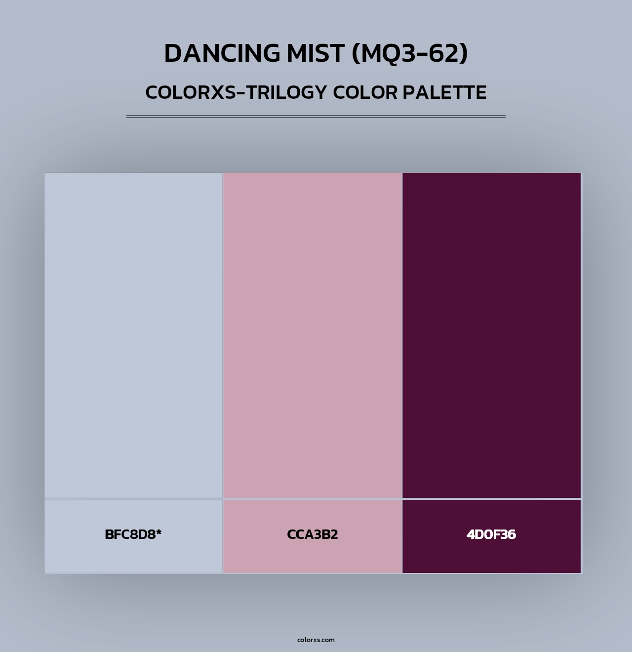 Dancing Mist (MQ3-62) - Colorxs Trilogy Palette